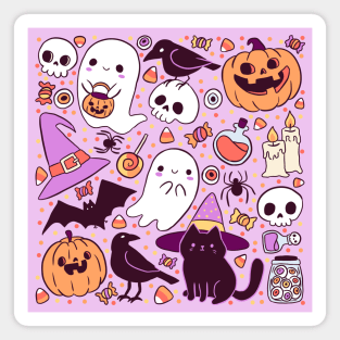 Cute halloween pattern Magnet